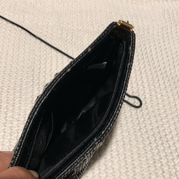 Vintage Black Mesh Bag with Coil Strap - Picture 5 of 12